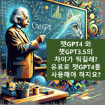 챗GPT4 차이점