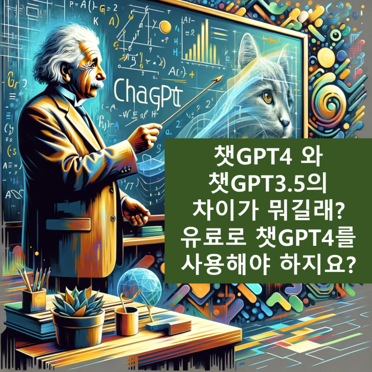 챗GPT4 차이점